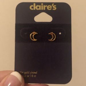 gold moon studs